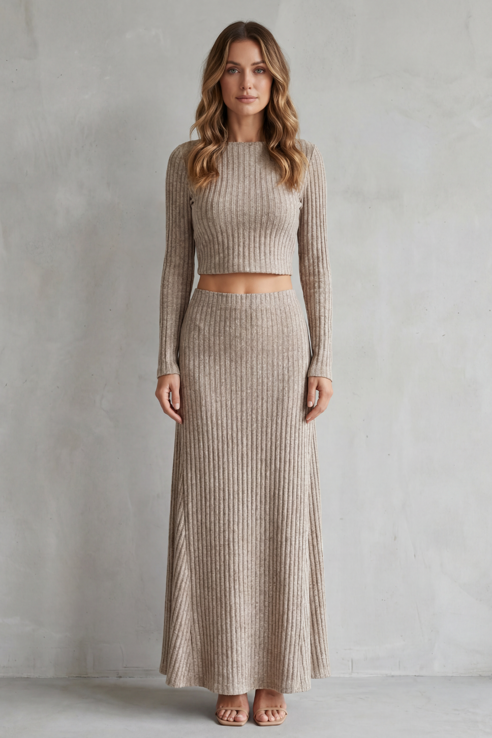 A-Line Knit Two-Piece Lounge Set