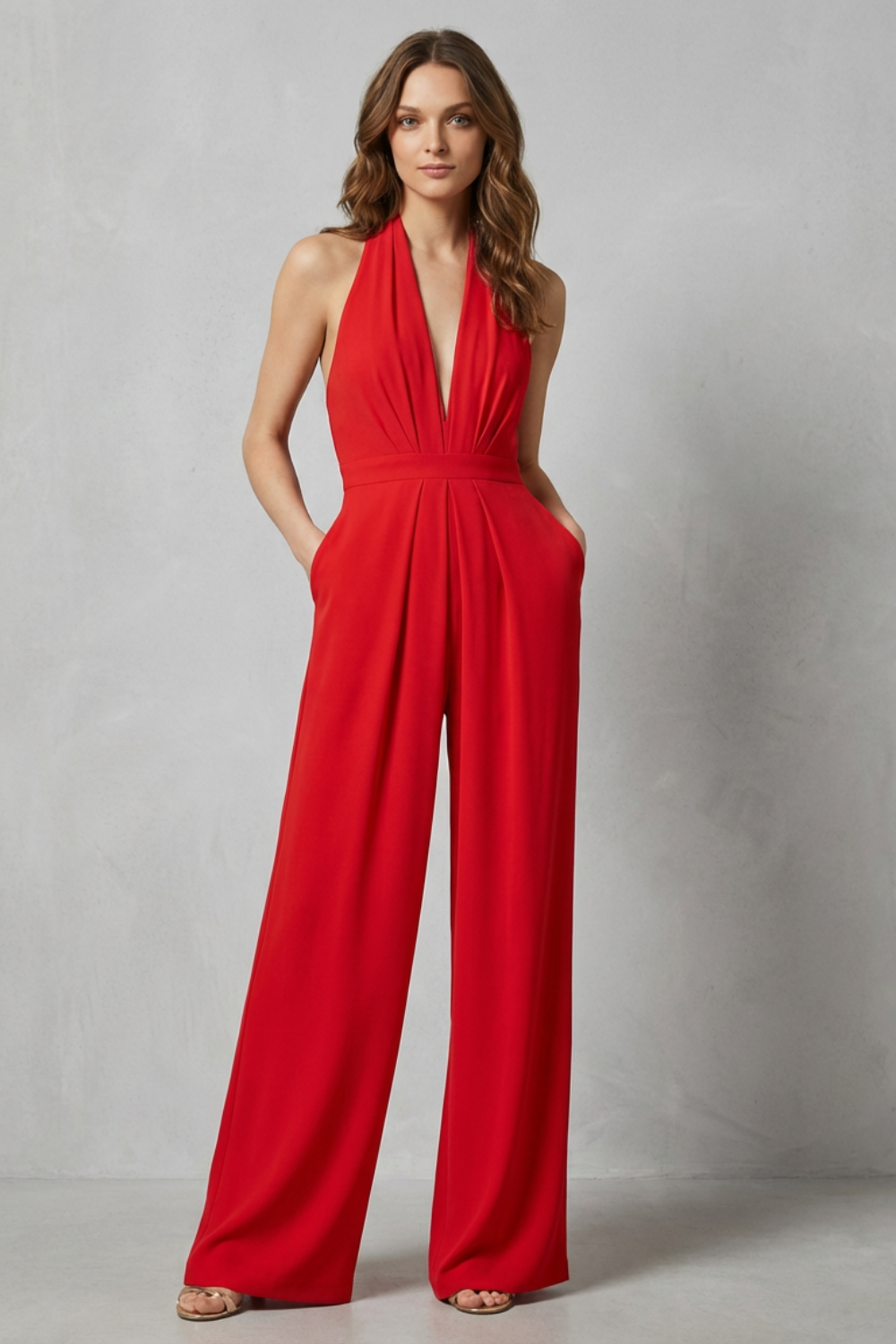 V Neck Wide-Leg Bold Summer Glamour
