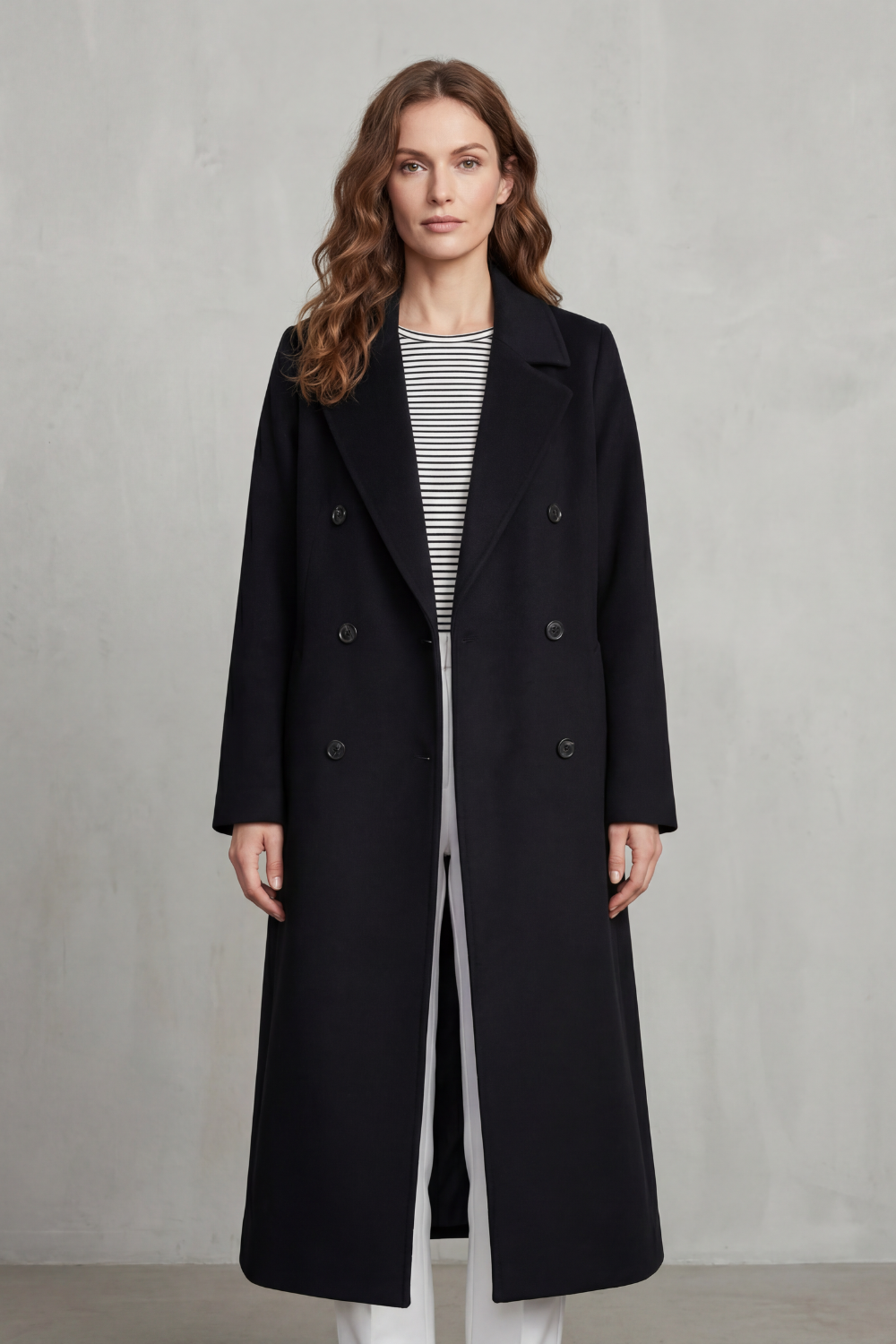 Belted Wool Blend Coat