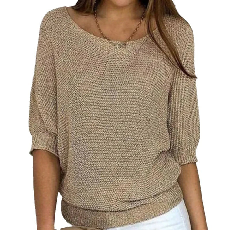 Soft Knit Jumper Relaxed Fit Round Neck Everyday