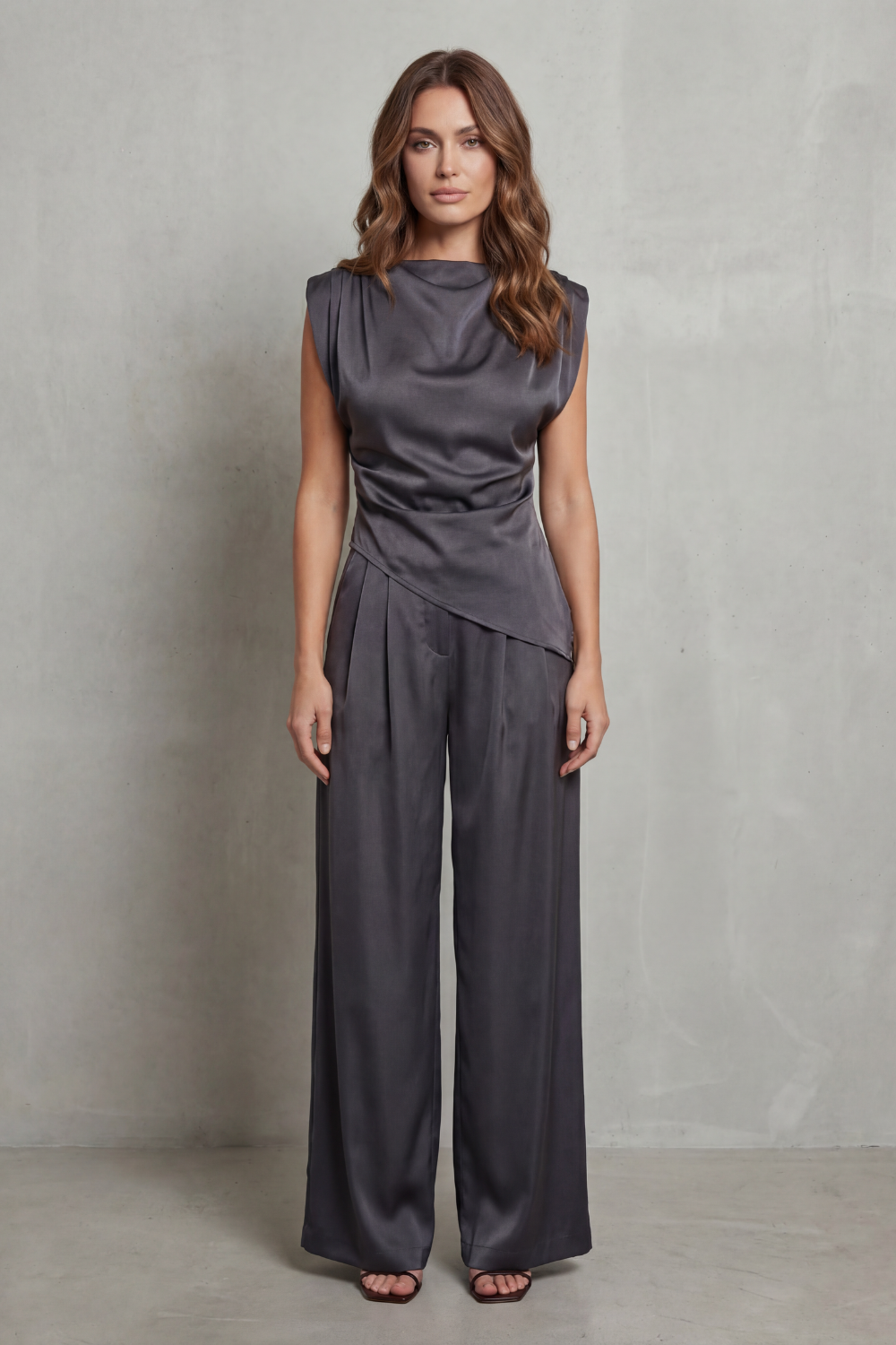 Wide-Leg Casual Elegance Set