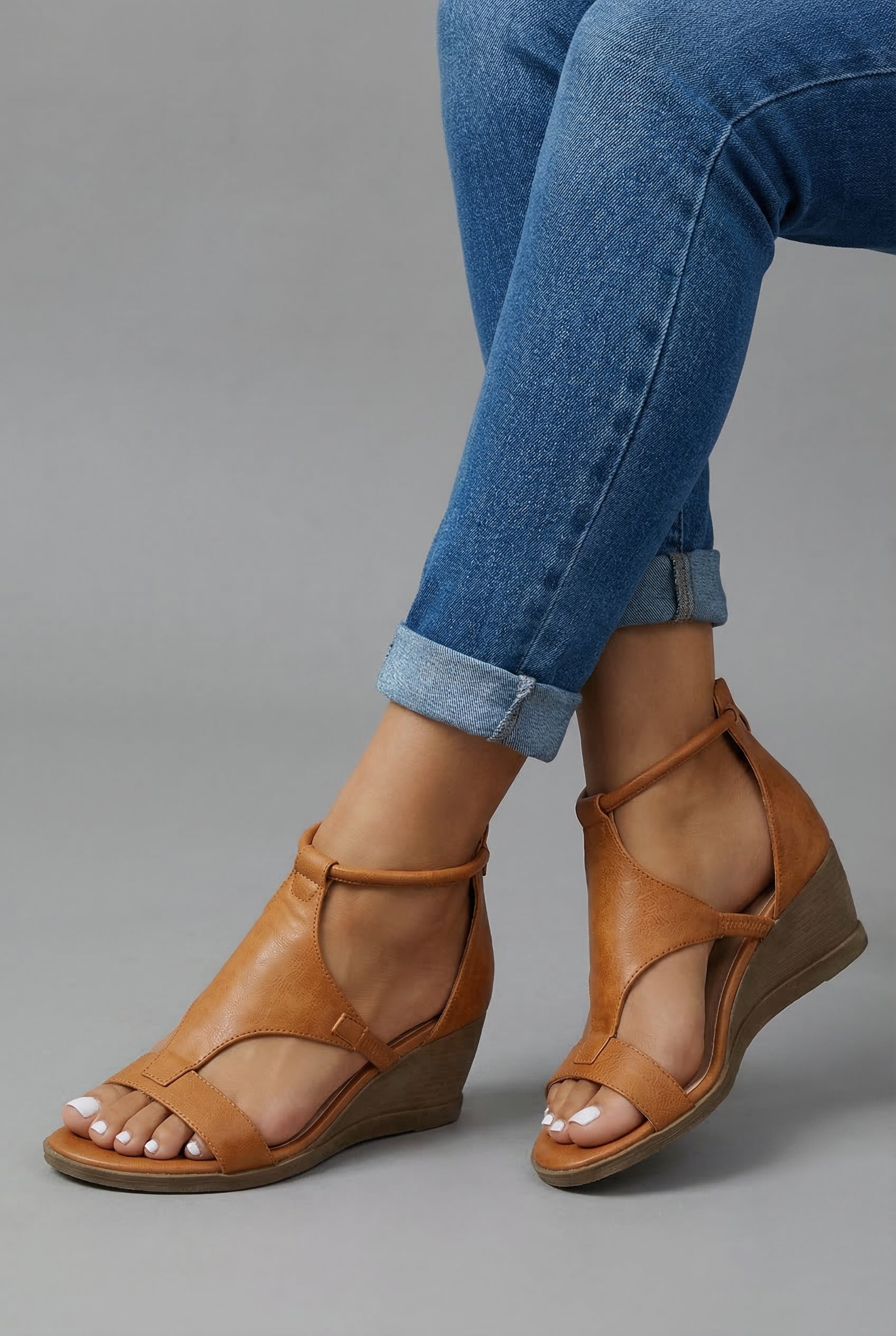 Orthopedic Sandals Vegan Leather Walking Summer