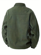 Men's Shirt Jacket Pockets Textured Refined Timeless
