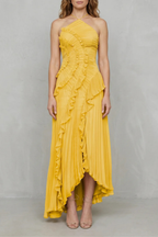 One Shoulder One-Shoulder Midi Dress