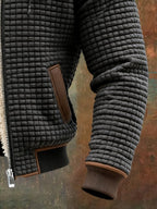 Men's Long Sleeve Quilted Jacket Pockets Casual Everyday