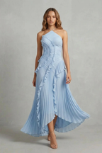 One Shoulder One-Shoulder Midi Dress
