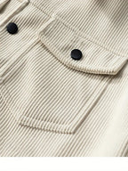Men's Shirt Jacket Pockets Textured Refined Timeless