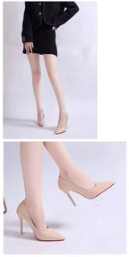 Stiletto Pumps PU Leather High Heel Formal