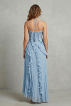 One Shoulder One-Shoulder Midi Dress