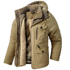 Men's Winter Jacket Waterproof Windproof Fleece Lined Warm