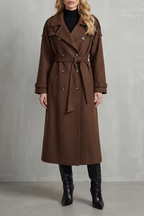 Oversized Wool Trench Coat