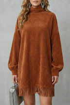 Oversized Turtleneck Mini Dress