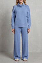 Relaxed Wide-Leg Two-Piece Lounge Set