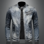 Men's Retro Denim Jacket Vintage Rugged Refined Classic