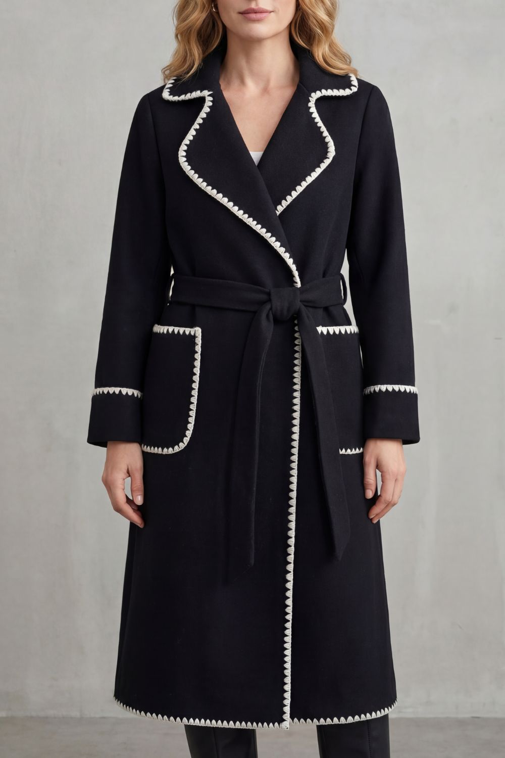 Longline Belted Coat