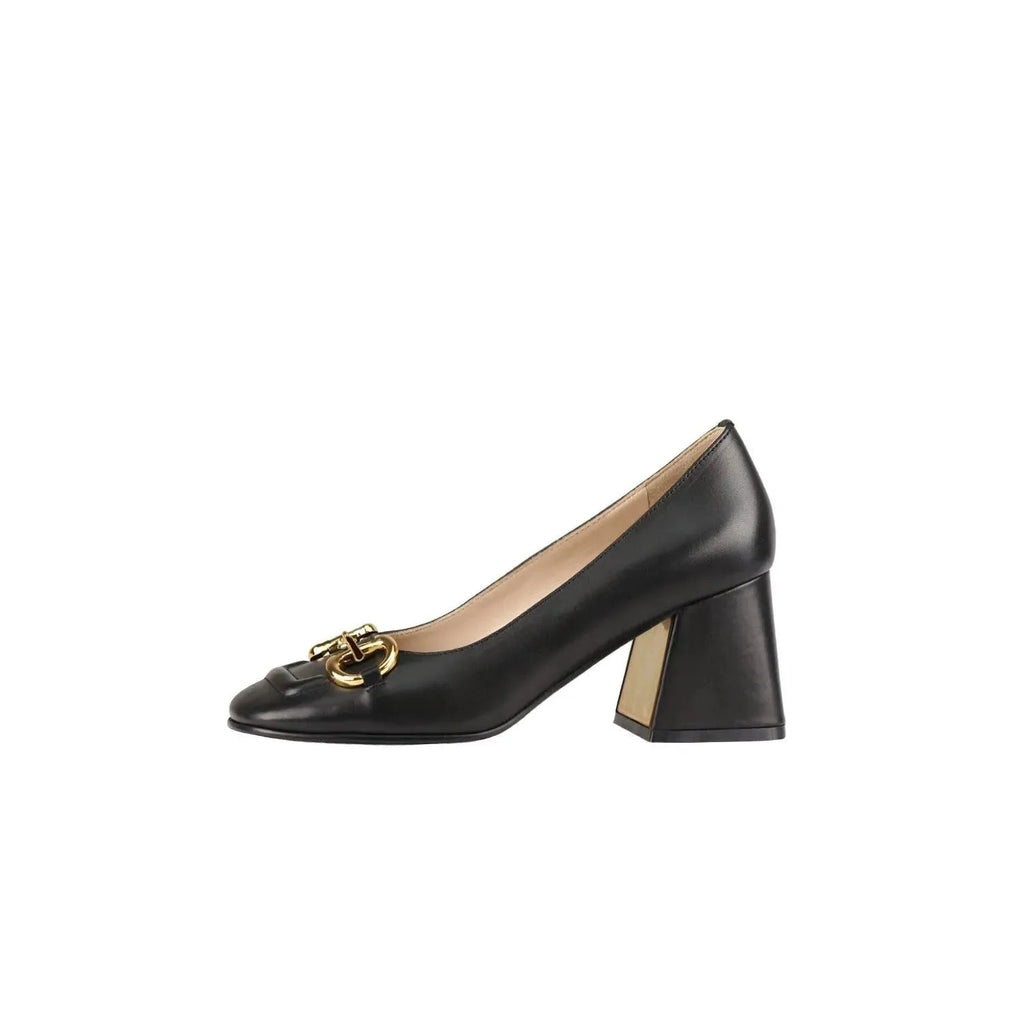 Retro High Heels Buckle Strap Pointed Toe Formal