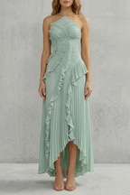 One Shoulder One-Shoulder Midi Dress