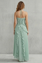 One Shoulder One-Shoulder Midi Dress