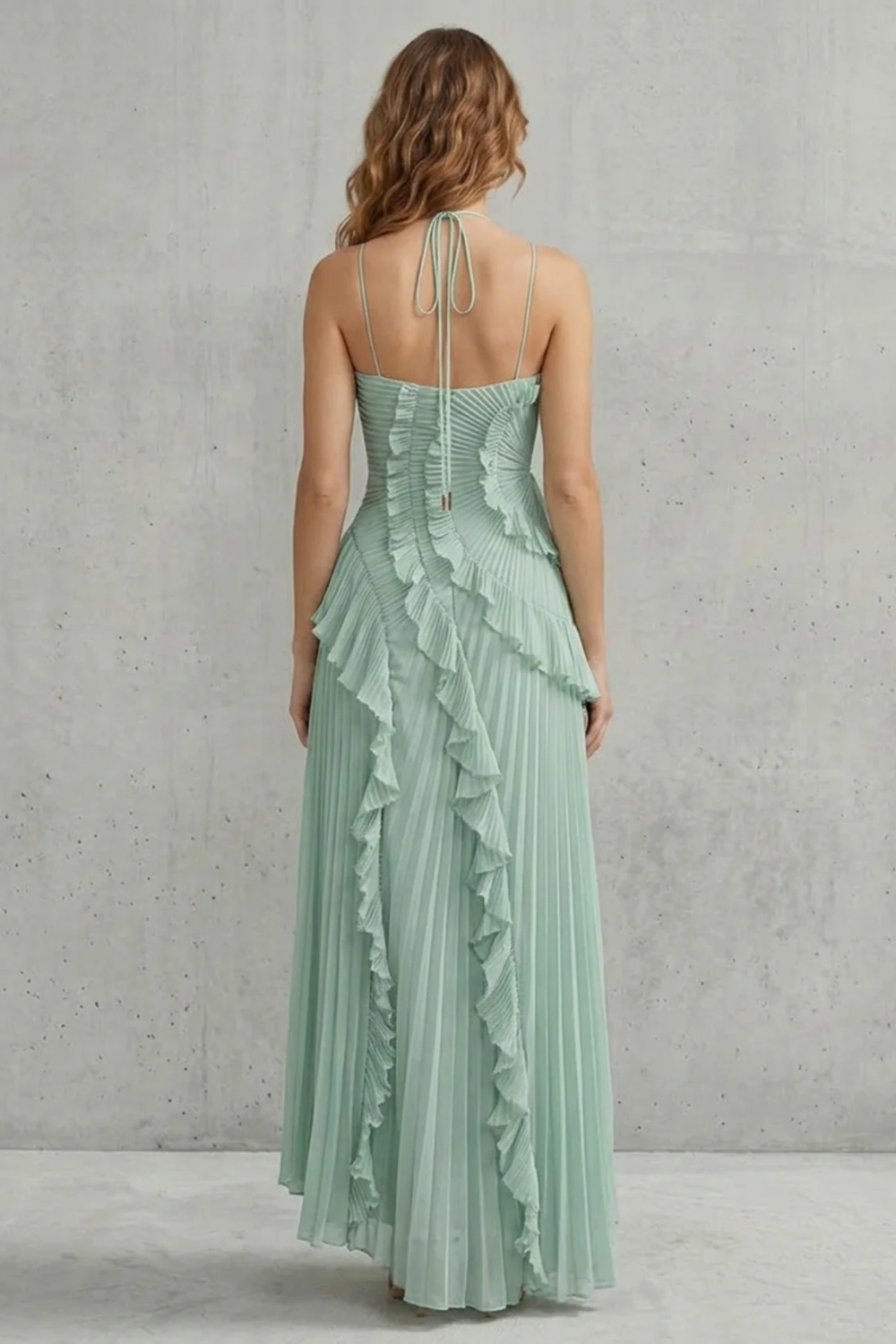 One Shoulder One-Shoulder Midi Dress