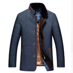 Men's Winter Jacket Stand Collar Warm Lightweight Layering