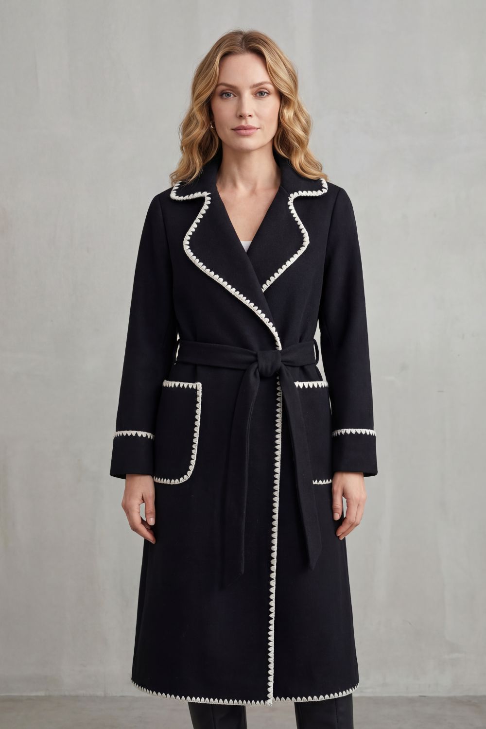Longline Belted Coat