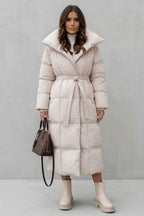 Oversized Belted Long Padded Puffer Coat