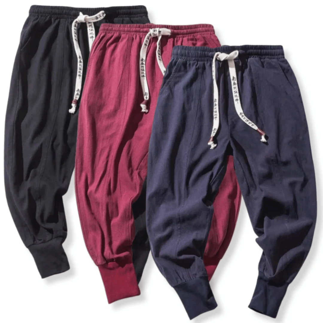 Japan Style Casual Trousers Cotton Blend Relaxed