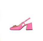 Retro High Heels Buckle Strap Pointed Toe Formal