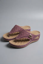 Walking Sandals Wide Fit Wedge Toe Post