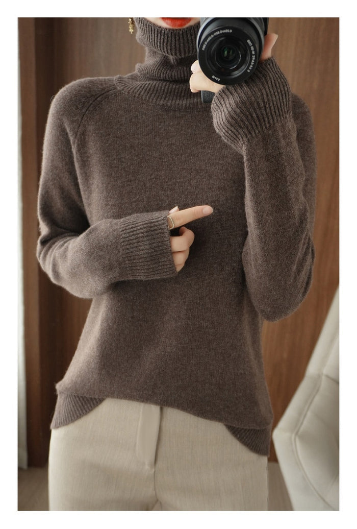 Women's Cozy Knit Sweater Soft Warm Versatile Fall Winter