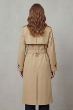 Knee Length Double-Breasted Trench Coat