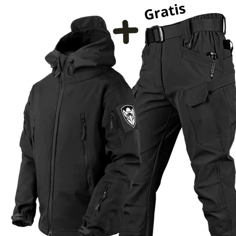 Men's Windbreaker Jacket Softshell Trousers Set Outdoor