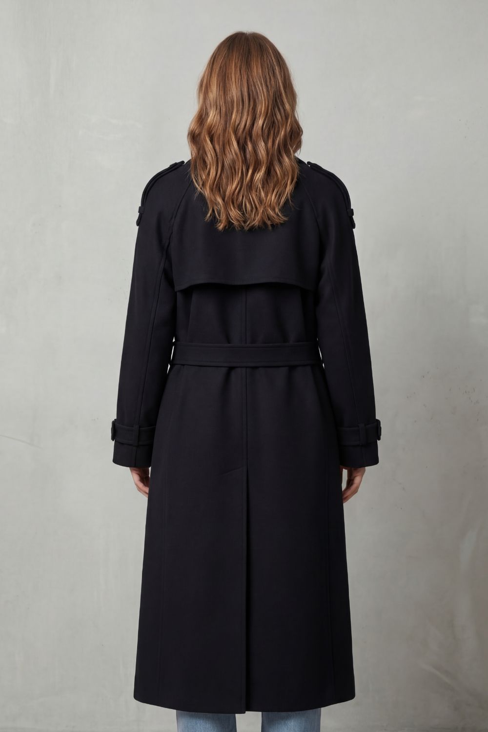 Oversized Wool Trench Coat