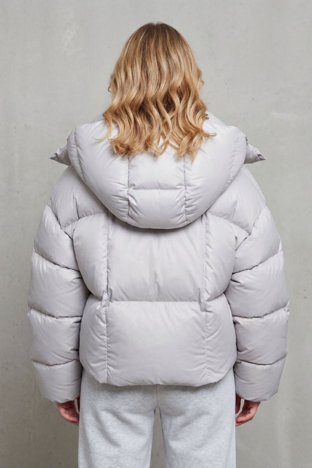 Oversized Zip Cropped Puffer Jacket