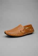 Mens Slip On Loafers Breathable Perforated Casual