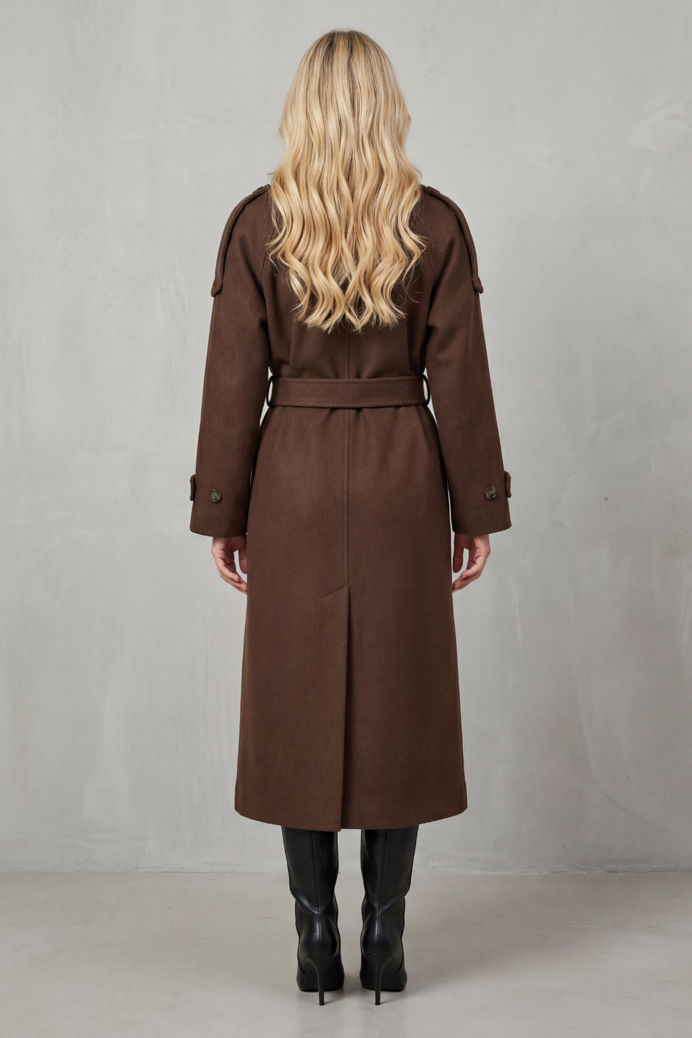 Oversized Wool Trench Coat