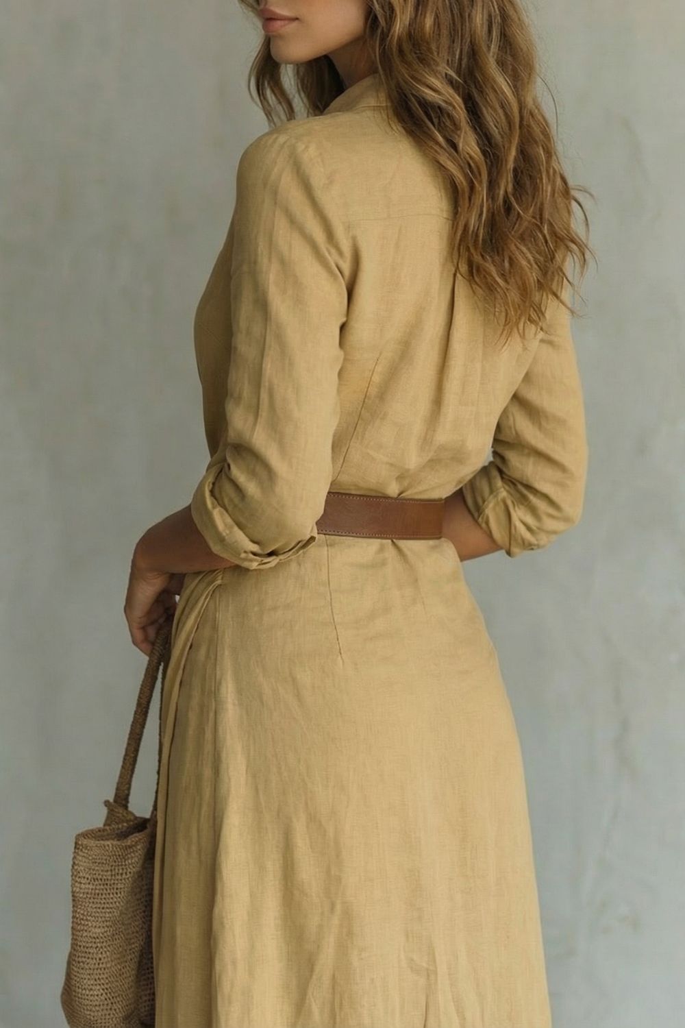 Wrap Belted Maxi Dress