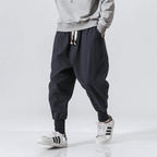 Japan Style Casual Trousers Cotton Blend Relaxed