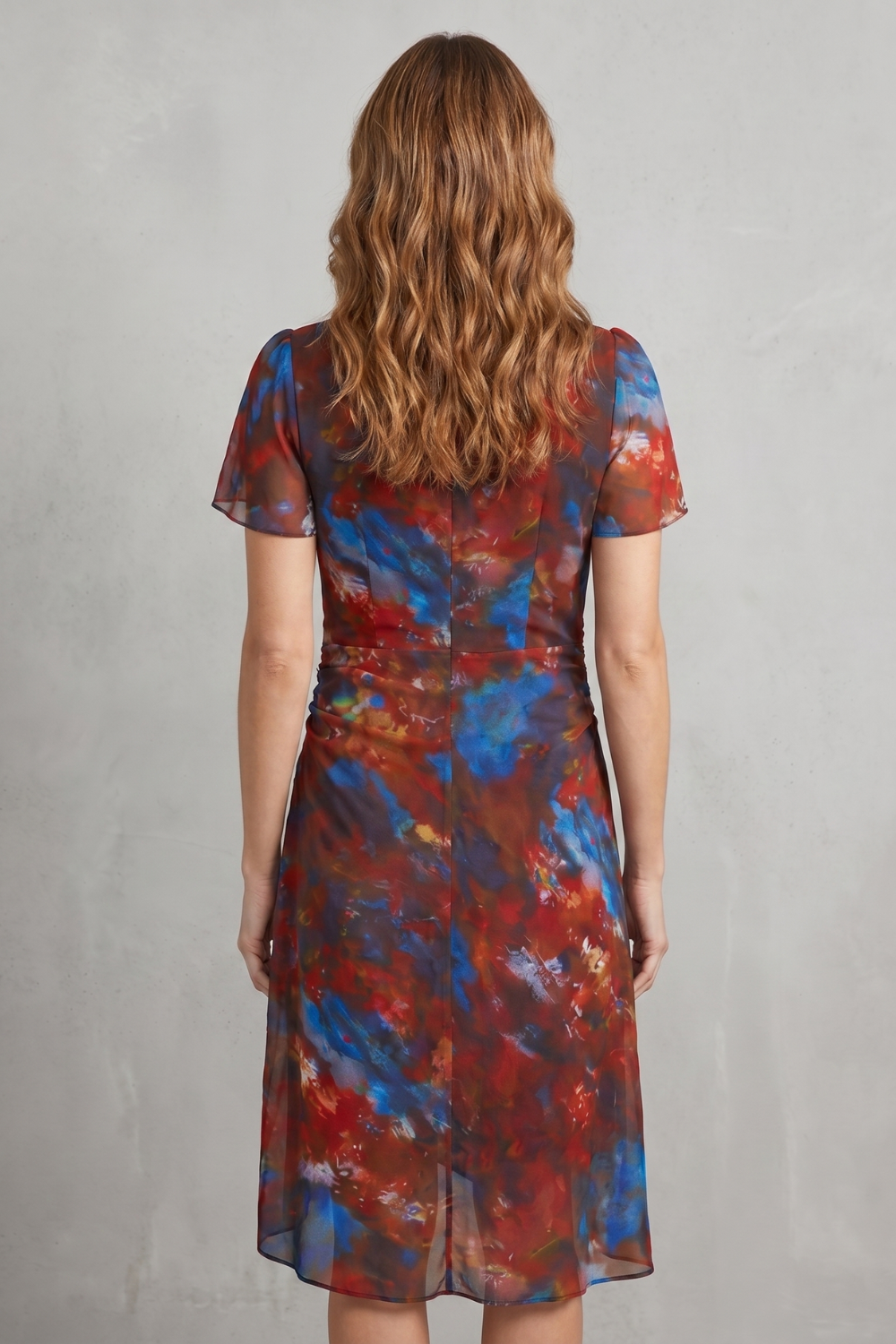 V Neck Midi Dress