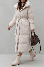 Oversized Belted Long Padded Puffer Coat