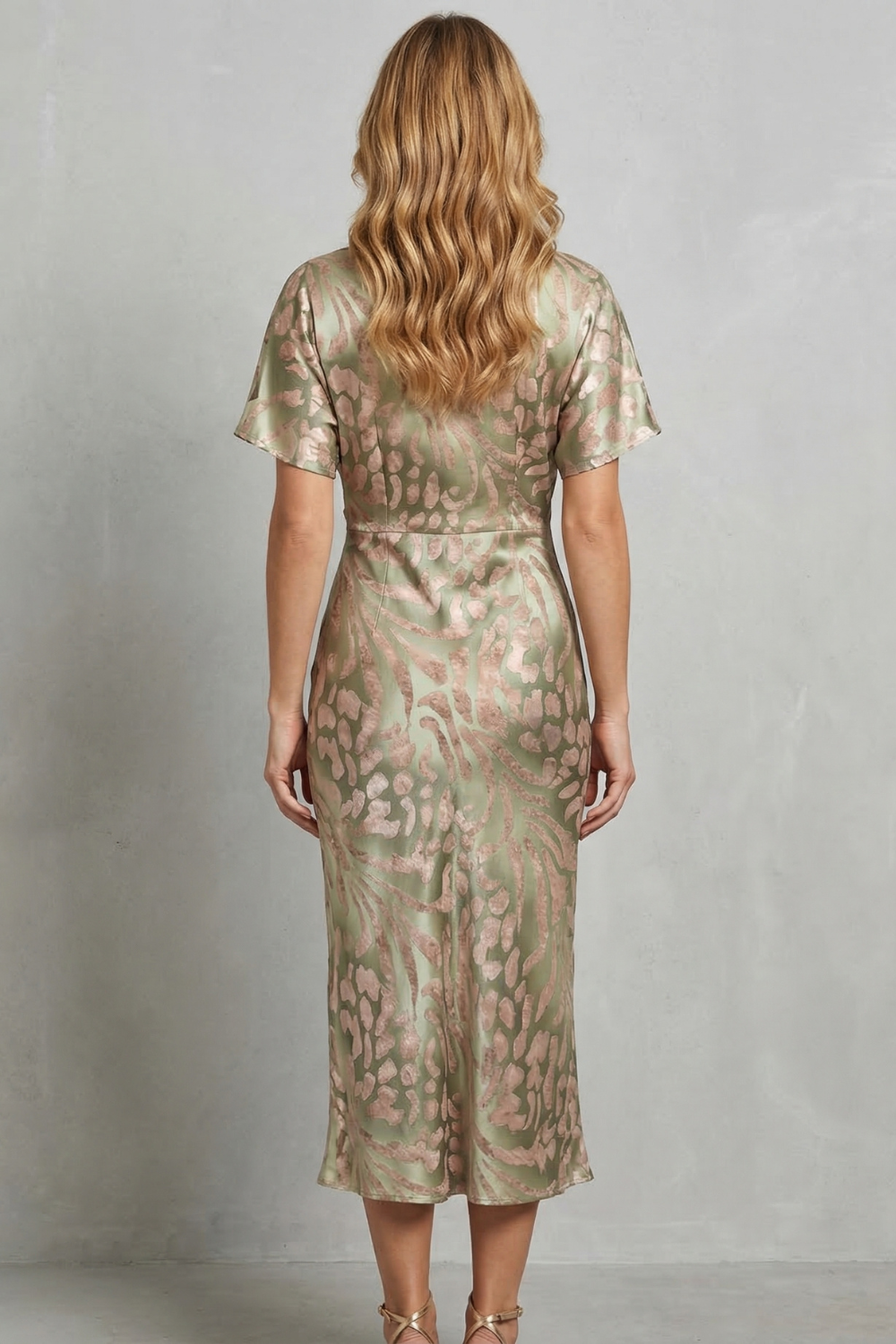 V Neck Maxi Dress
