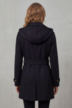 Tailored Hooded Trench Coat