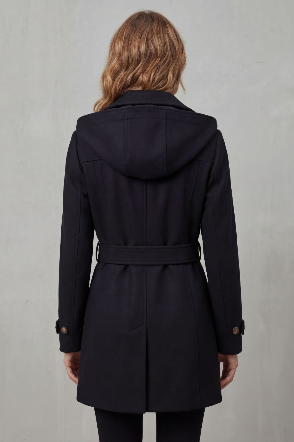 Tailored Hooded Trench Coat