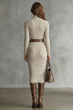 Long Sleeve Knit Midi Dress