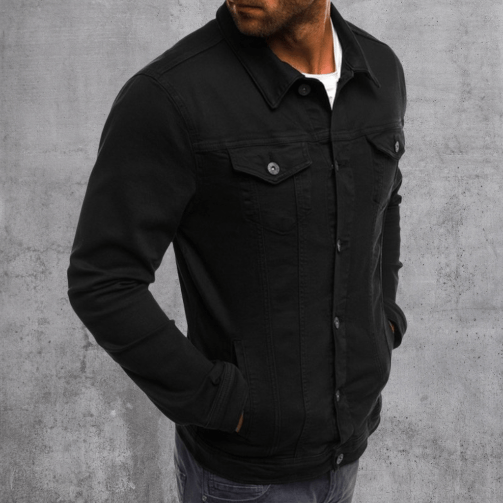 Men's Streetwear Jacket Buttons Pockets Classic Modern