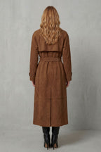 Suede Trench Coat