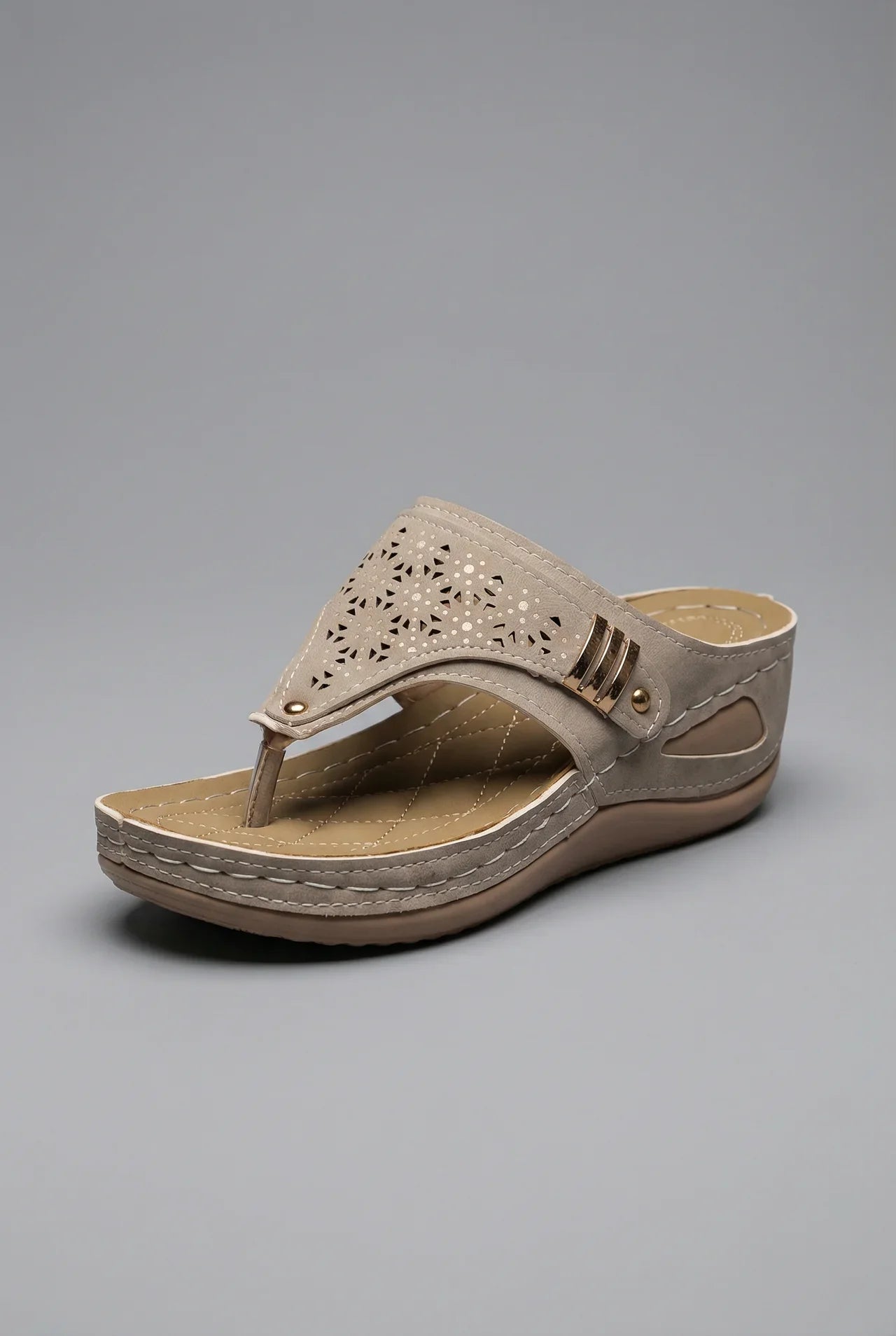 Walking Sandals Wide Fit Wedge Toe Post