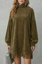 Oversized Turtleneck Mini Dress