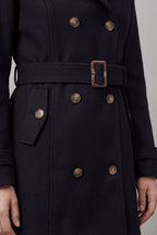Tailored Hooded Trench Coat
