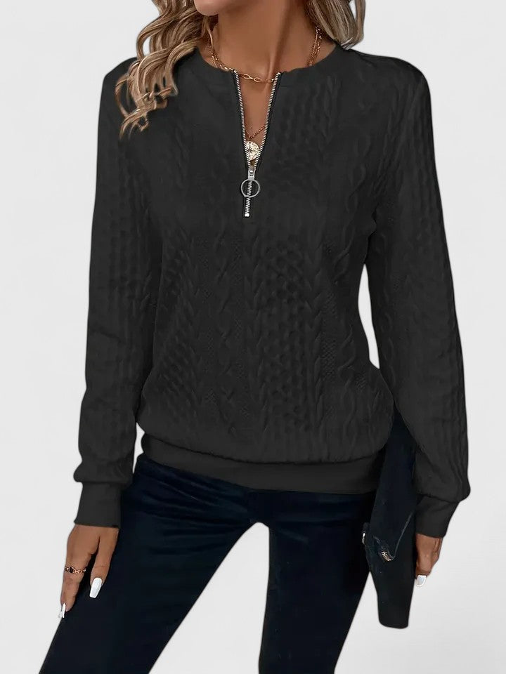 Soft Knit Jumper Tailored Round Neck Long Sleeve Elegant